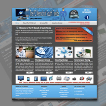 Custom designed web site for Florida IT company