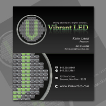 Logo and business card design and for Vibrant LED