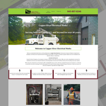 Custom designed Wordpress website for local electrician.