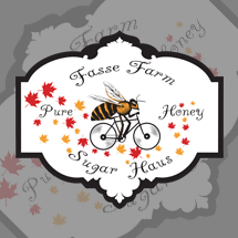 Custom designed logos for honey and maple syrup farm.