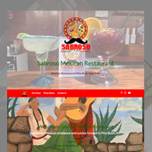 Custom restaurant website